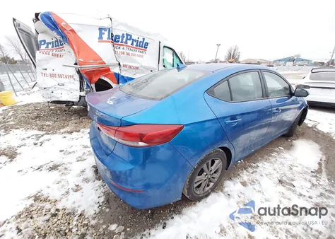 2018 Hyundai Elantra Sel из США, поврежденный, VIN 5NPD84LF3JH329569